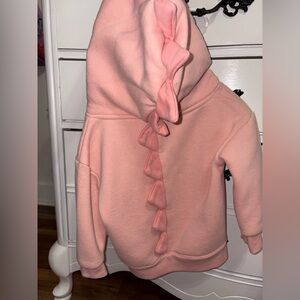 Cozy Pink Dino Hoodie Baby Girl Toddler Girl size 90